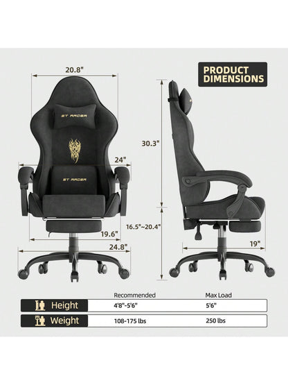 SOONTRANS High Back Gaming Chair, Ergonomic Gamer Chair For Adult