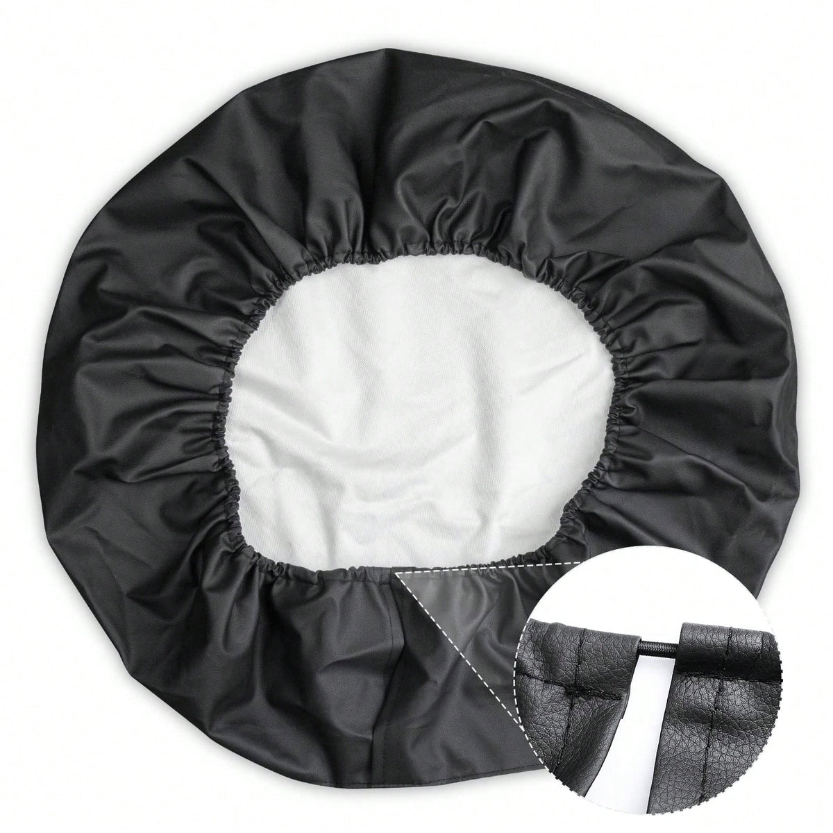 Spare Tire Cover For RV Trailer, Waterproof Leather Wheel Cover With Flag, Camper Spare Tire Cover Fit For SUV Truck Travel Trailer 15"