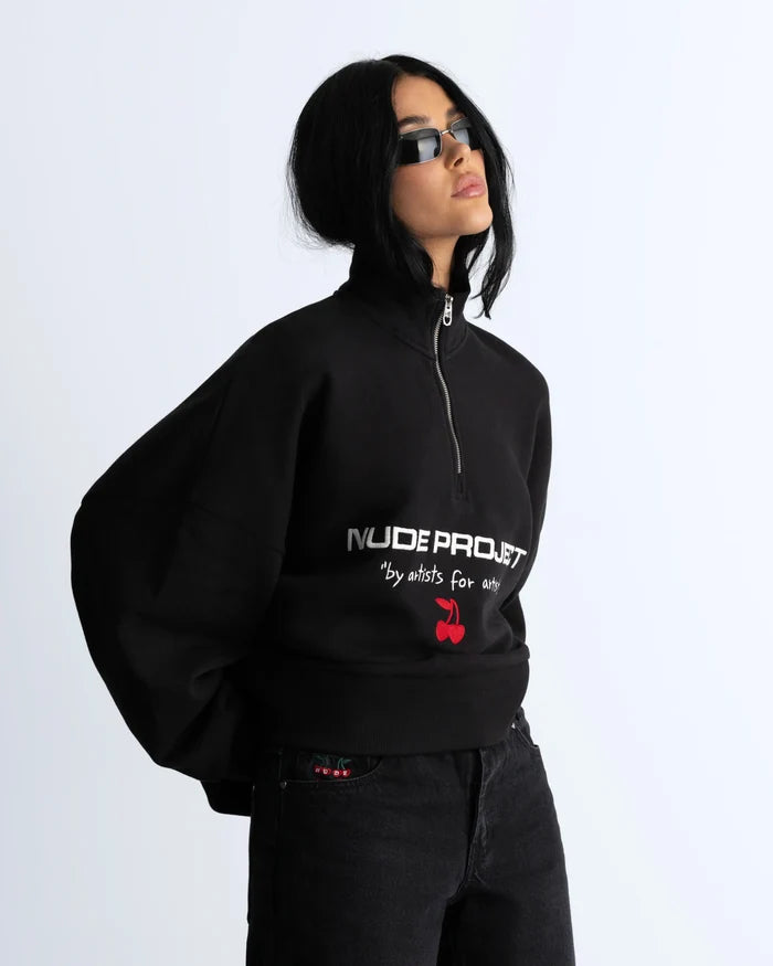 Sport Quarter-Zip Black