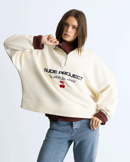 Sport Quarter-Zip Marshmallow