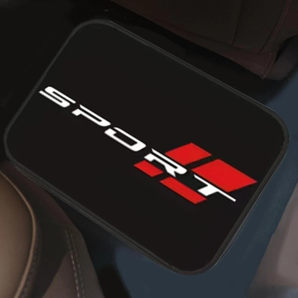 Sports Design Universal Car Floor Mats, Durable Polyester Material, With Lettering, Suitable For Most Car Models, Vehicle Interior Protection