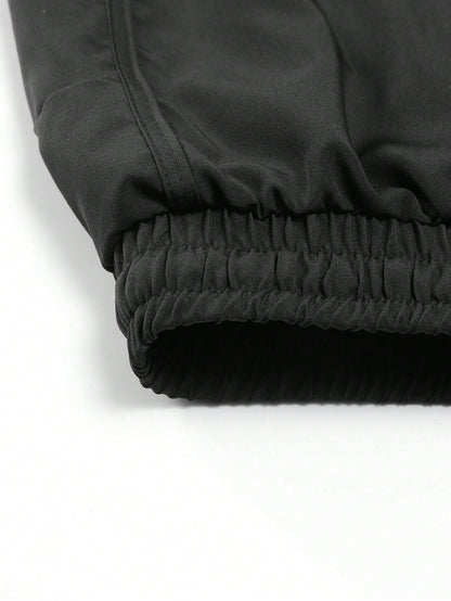 Spring/Summer Solid Color Sports Shorts, Anti-Slip Double Layer Couple Shorts, Men's And Women's Double Layer Sports Shorts, Running, Outdoor Fitness Pants, Men's Summer Wear, Loose Shorts, Athleisure