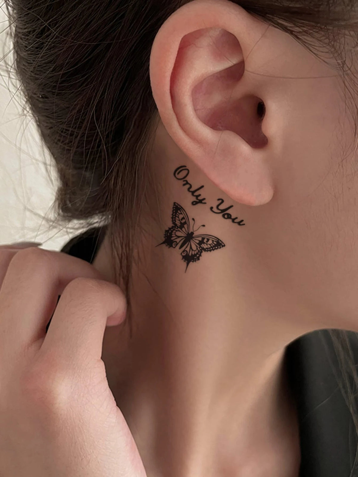 STARTTOOS Minimalist Y2K Fine Line Small Pattern Temporary Tattoos, DIY For Anime Convention, Carnival, Music Festival, Valentine's Day, Party Holiday Gifts, Suitable For Finger, Ear, Shoulder, Neck