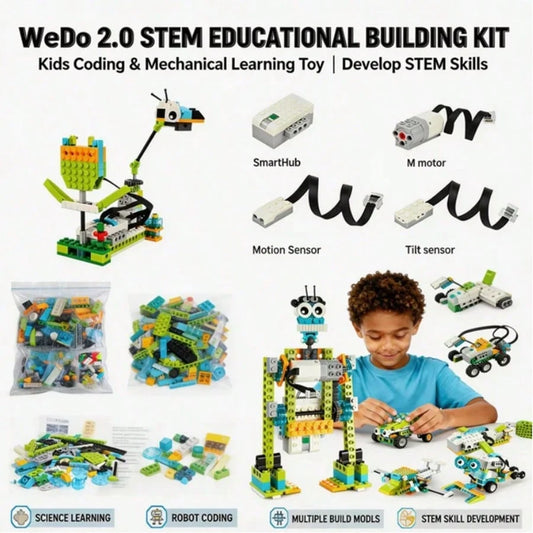 STEM Education Building Set- WeDo 2.0 Style Children's Programming Toy| School STEM Curriculum And Home Learning| Programming Enlightenment & Logical Thinking Puzzle Blocks, Children's Toys, Christ
