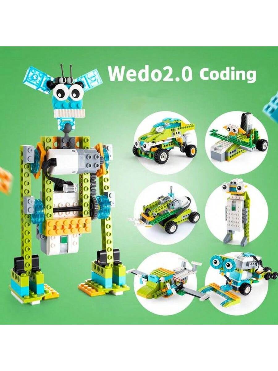 STEM Education Building Set- WeDo 2.0 Style Children's Programming Toy| School STEM Curriculum And Home Learning| Programming Enlightenment & Logical Thinking Puzzle Blocks, Children's Toys, Christ