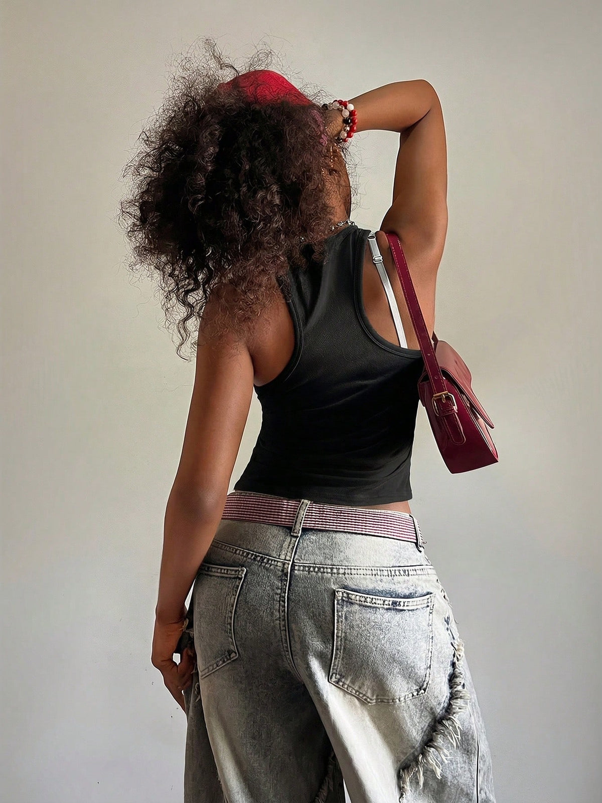 StreetHx Women's U-Neck Wasteland Style Printed Fitted Tank Top, Y2K Hip-Hop Rock Streetwear, Casual Summer Night Out For Women