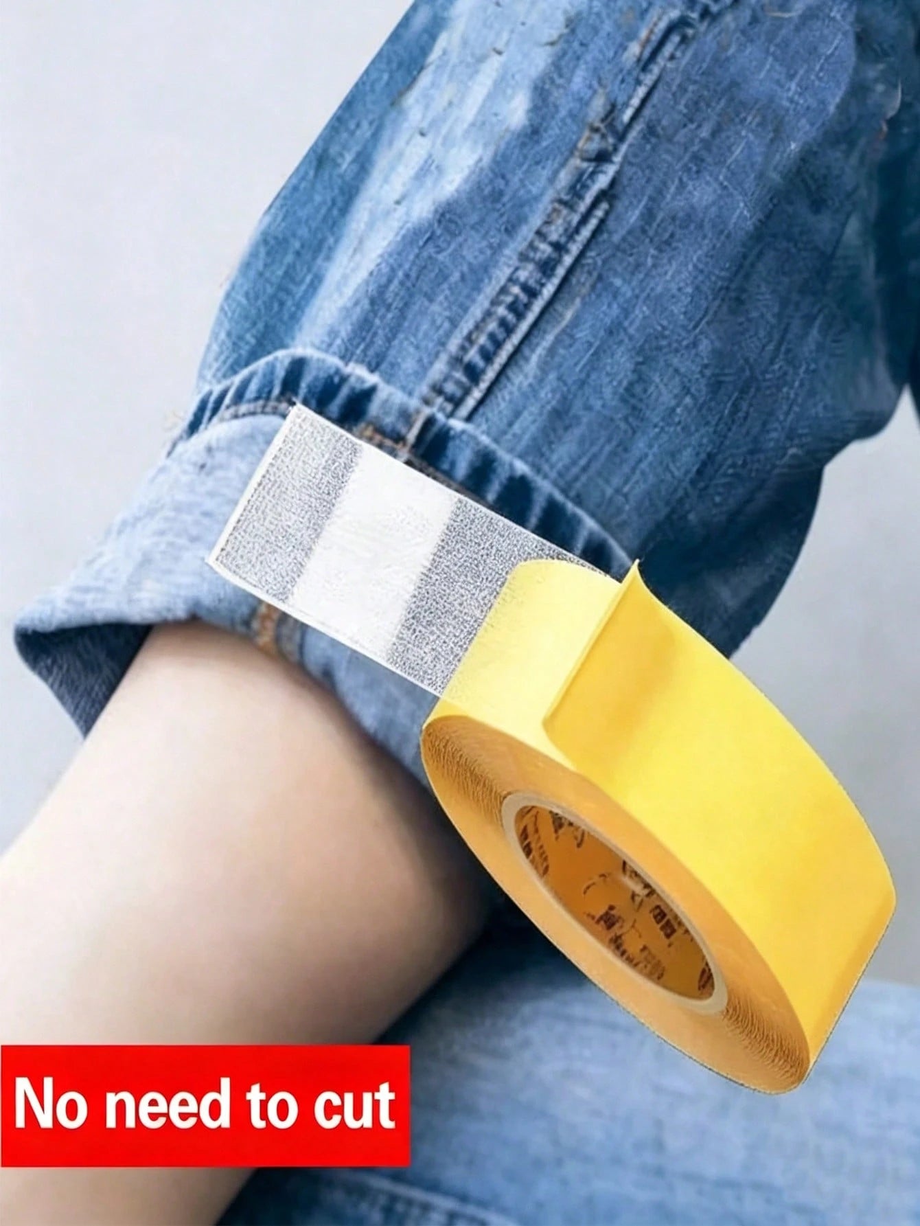 Strong Adhesive Fabric Tape, No-Cut Multi-Function Non-Damaging Edge Repair Tape, Suitable For Fabric Clothing Self-Adhesive Fixing Patch, Pant Leg Tape, Seamless Tape, Outdoor Supplies, Outdoor Decor