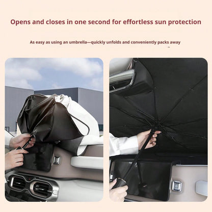 Summer Car Sunshade Creative Retractable Sunscreen Heat-Insulating Front Sunshade Cartoon Bear Rabbit Car Sunshade
