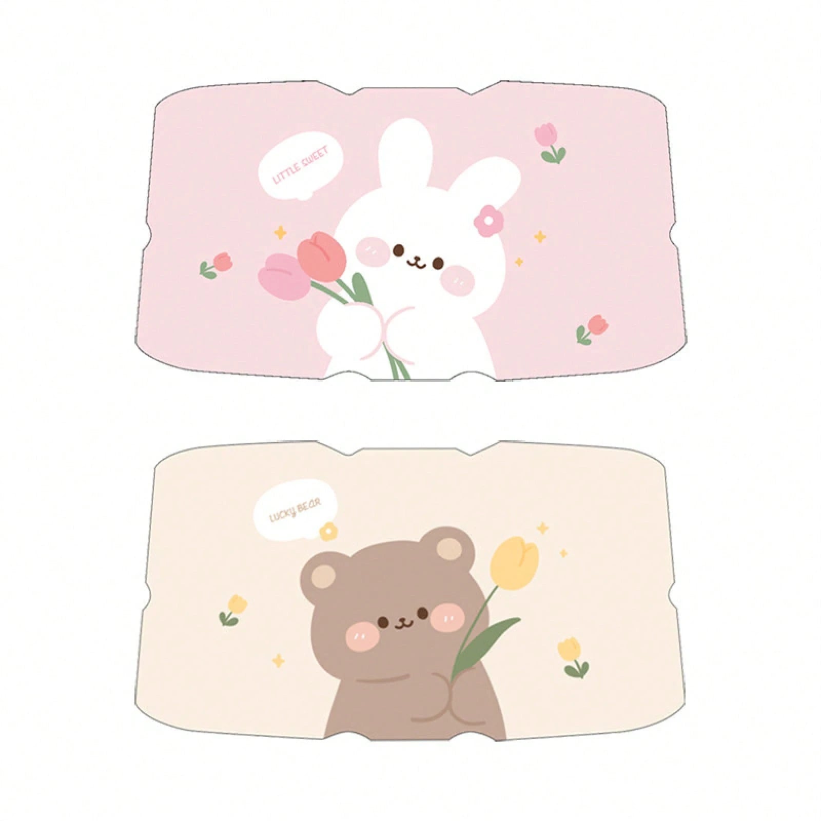 Summer Car Sunshade Creative Retractable Sunscreen Heat-Insulating Front Sunshade Cartoon Bear Rabbit Car Sunshade