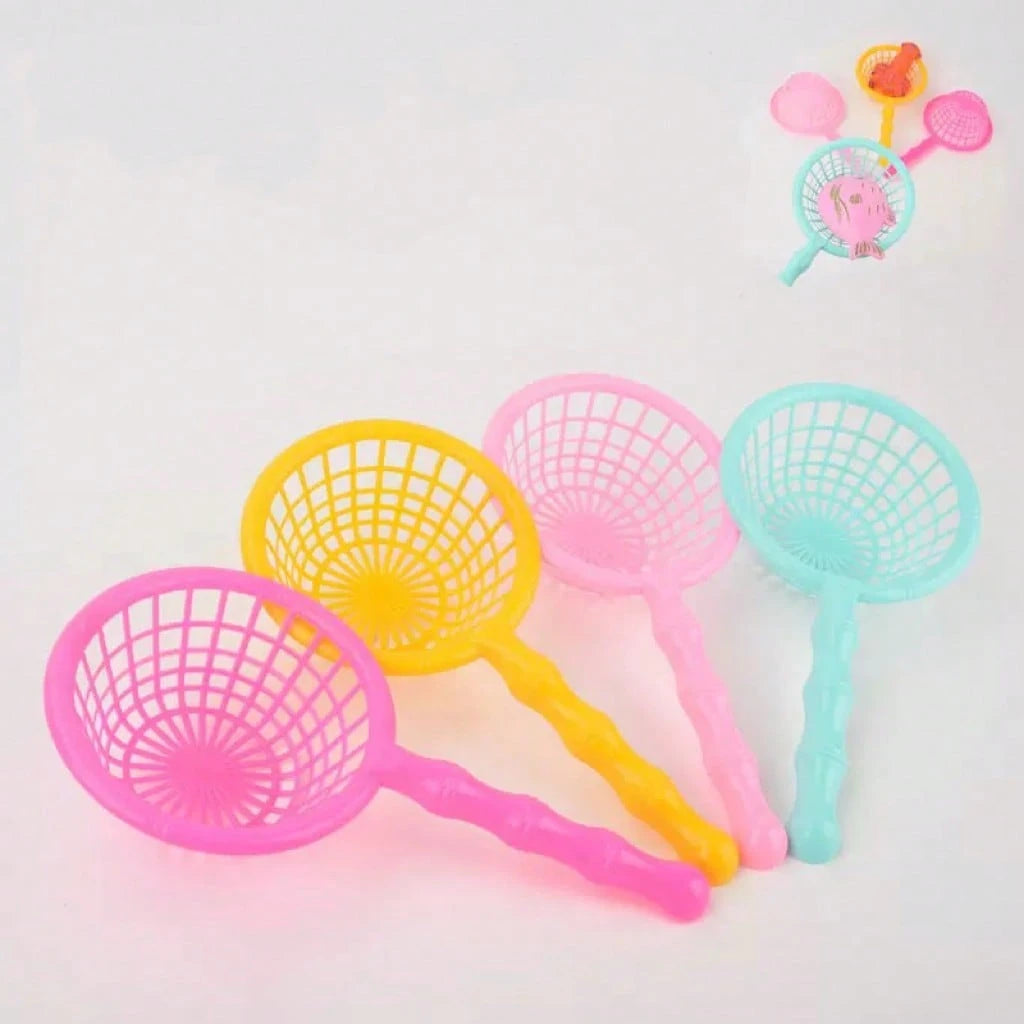 Summer Kids Fishing Net, Plastic Scoop Net Toys For Boys Girls, Cute Fun Fishing Net For Water Play, Promote Parent-Child Entertainment Toys, Beach Toys, Suitable For Holidays, Parties, Children's Ent