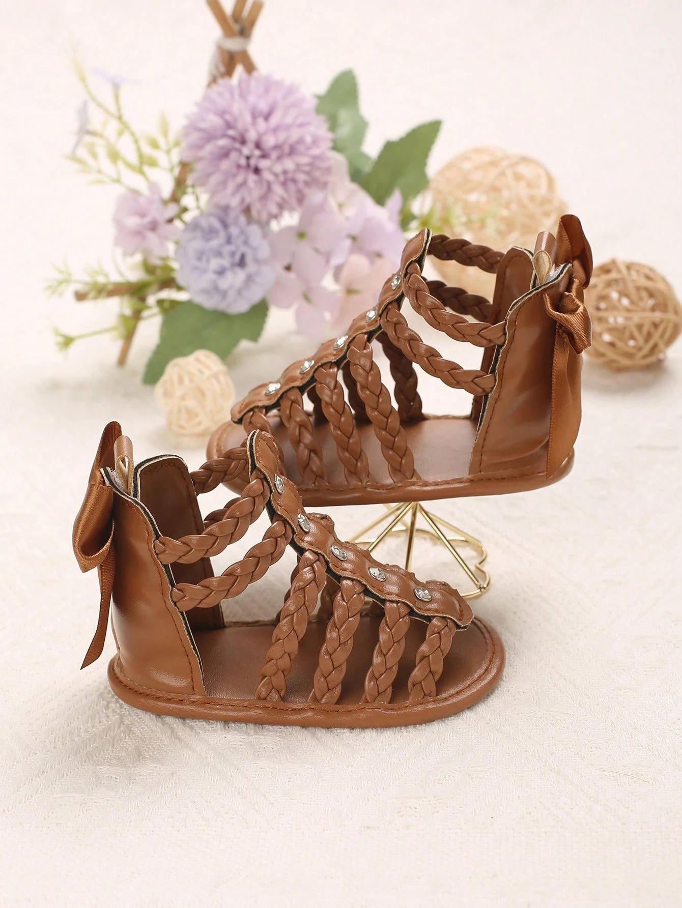 Summer New Classic Hollow Soft Bottom Sandals For 0-1 Year Old Infants