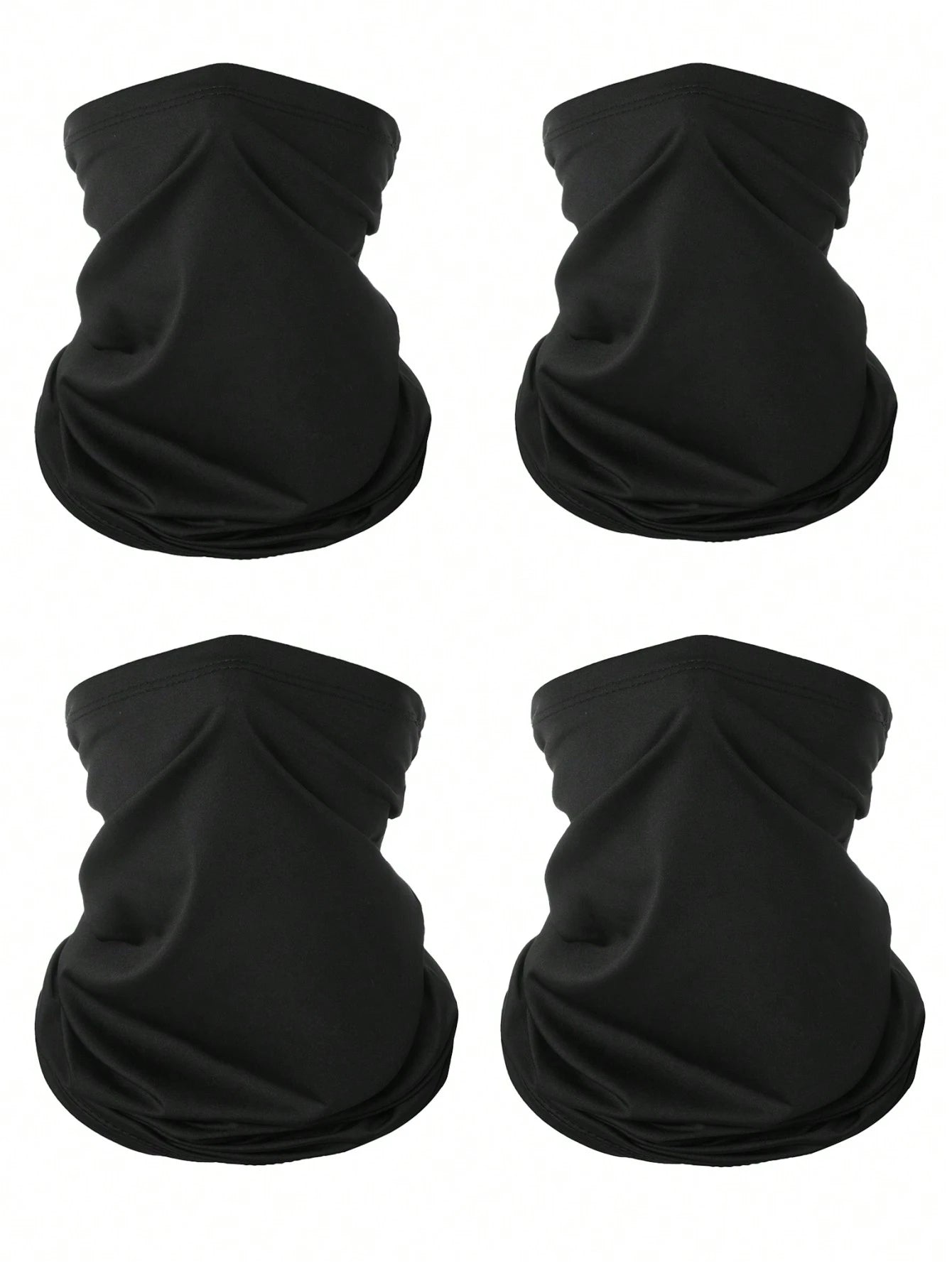 Sun Protective Anti UV 4pcs/Set 17.8*9.6 Inch Sports Face Cover Sweatband Sun Protection Scarf Headbands For Cycling, Skiing, Hiking, Fishing, Multifunctional Neck Gaiter For Men & Women Ski Mask,Suit