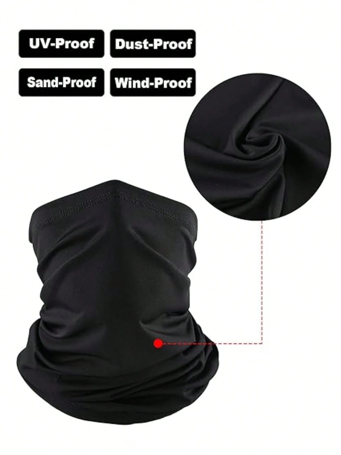 Sun Protective Anti UV 4pcs/Set 17.8*9.6 Inch Sports Face Cover Sweatband Sun Protection Scarf Headbands For Cycling, Skiing, Hiking, Fishing, Multifunctional Neck Gaiter For Men & Women Ski Mask,Suit