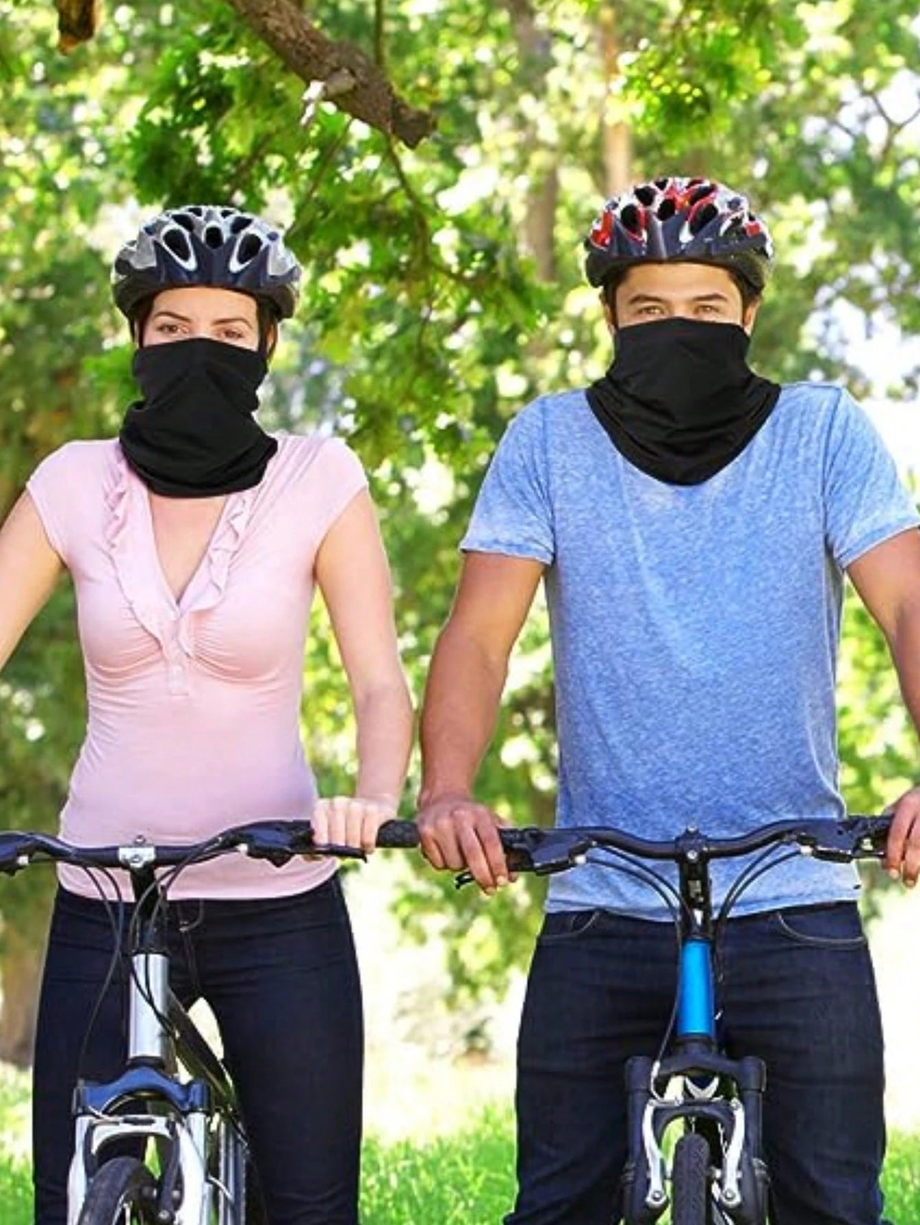 Sun Protective Anti UV 4pcs/Set 17.8*9.6 Inch Sports Face Cover Sweatband Sun Protection Scarf Headbands For Cycling, Skiing, Hiking, Fishing, Multifunctional Neck Gaiter For Men & Women Ski Mask,Suit