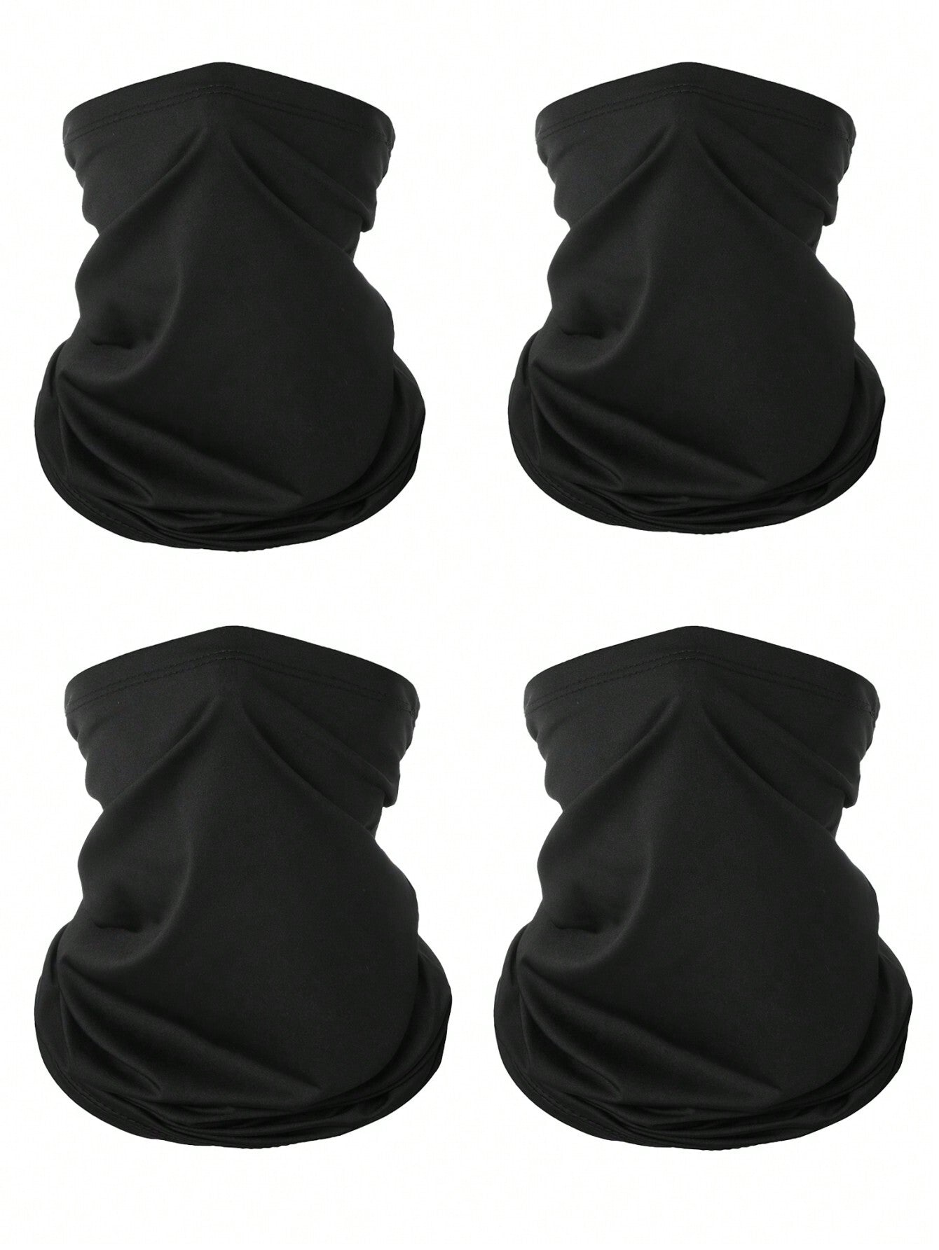 Sun Protective Anti UV 4pcs/Set 17.8*9.6 Inch Sports Face Cover Sweatband Sun Protection Scarf Headbands For Cycling, Skiing, Hiking, Fishing, Multifunctional Neck Gaiter For Men & Women Ski Mask,Suit