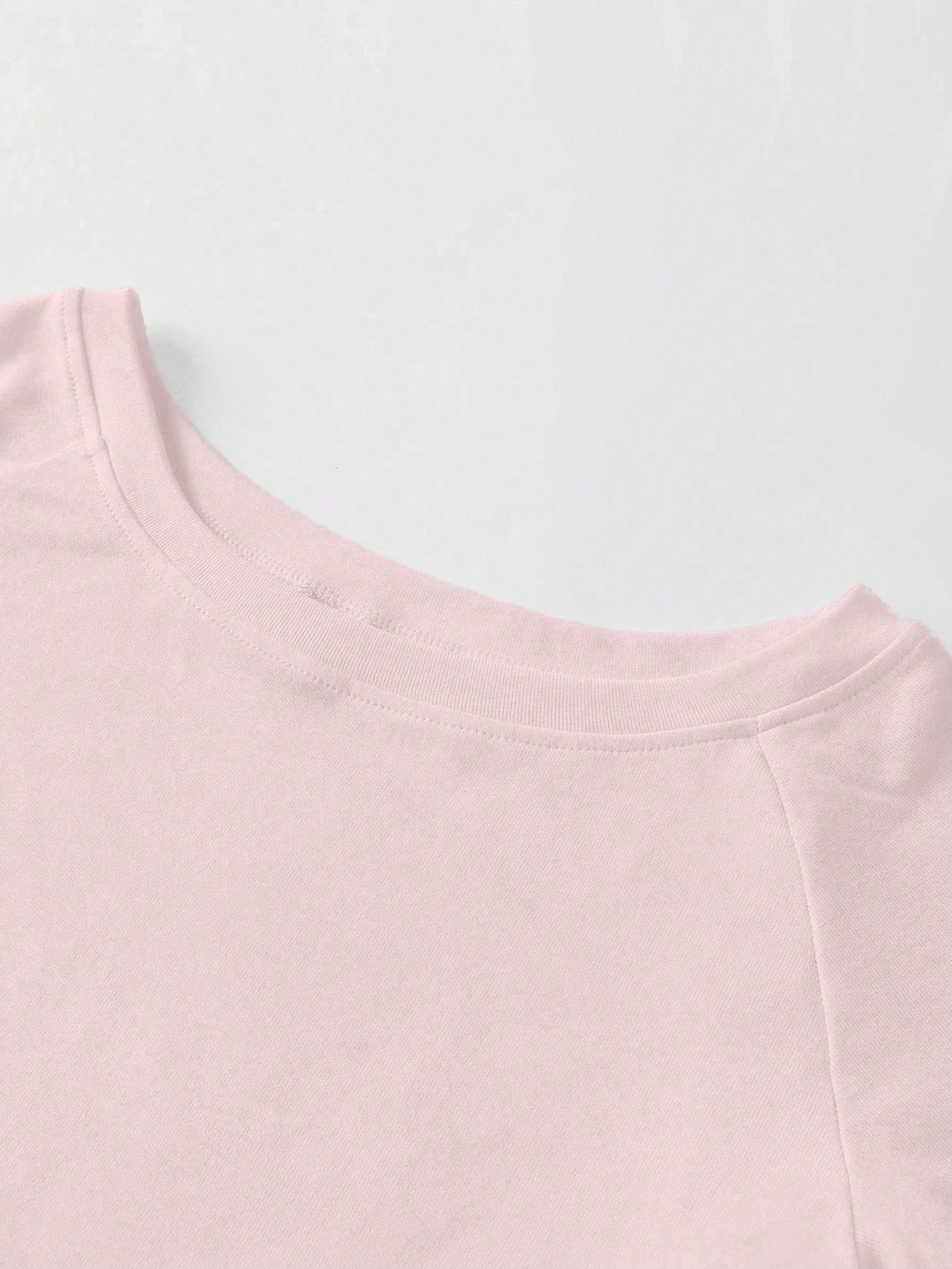 Sweetra 3pcs Women's Summer Asymmetric Neck Fitted T-Shirts, Basic Asymmetric Neck Tops In Black, White, Pink