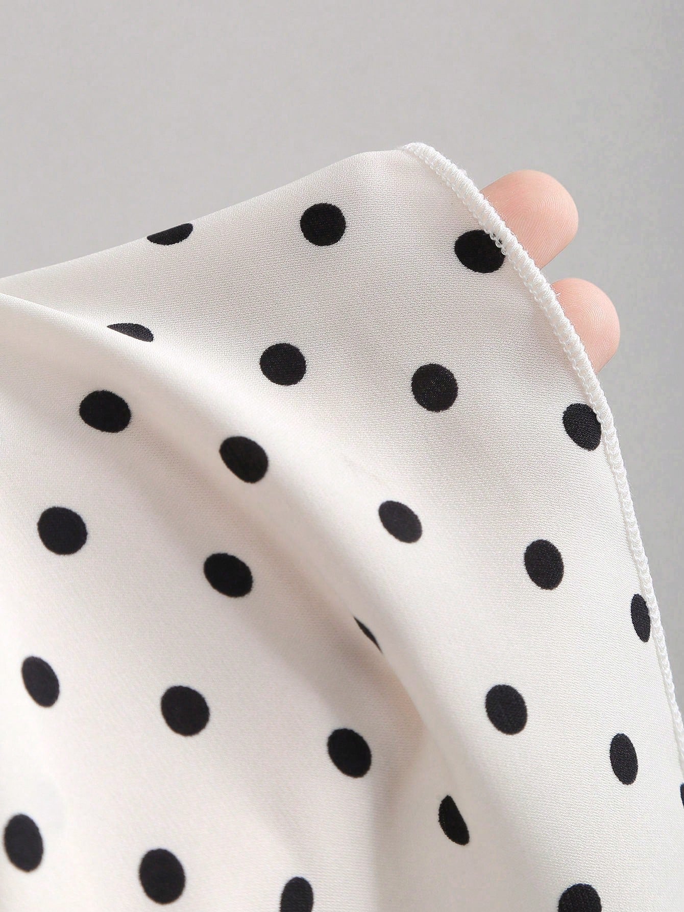 Sweetra New Summer French Polka Dot Elegant Commuting Office Shirt, Versatile Ruffle Tie Apricot Blouse