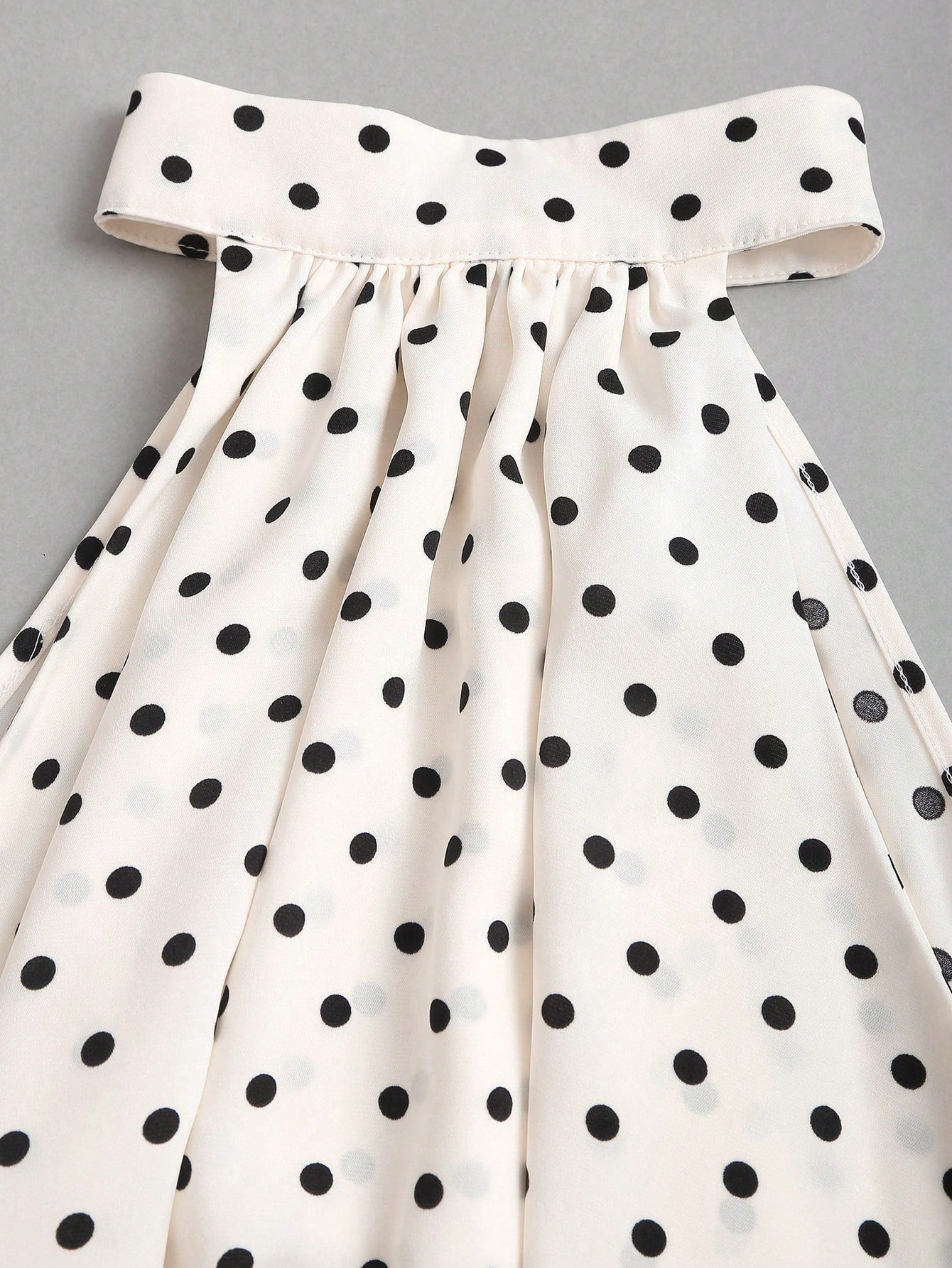 Sweetra New Summer French Polka Dot Elegant Commuting Office Shirt, Versatile Ruffle Tie Apricot Blouse