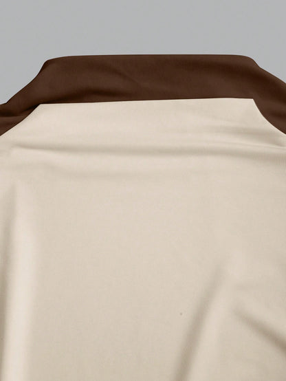 Sweetra Spring/Summer New Stand Collar T-Shirt, Simple And Versatile, Suitable For Commuting And Daily Wear