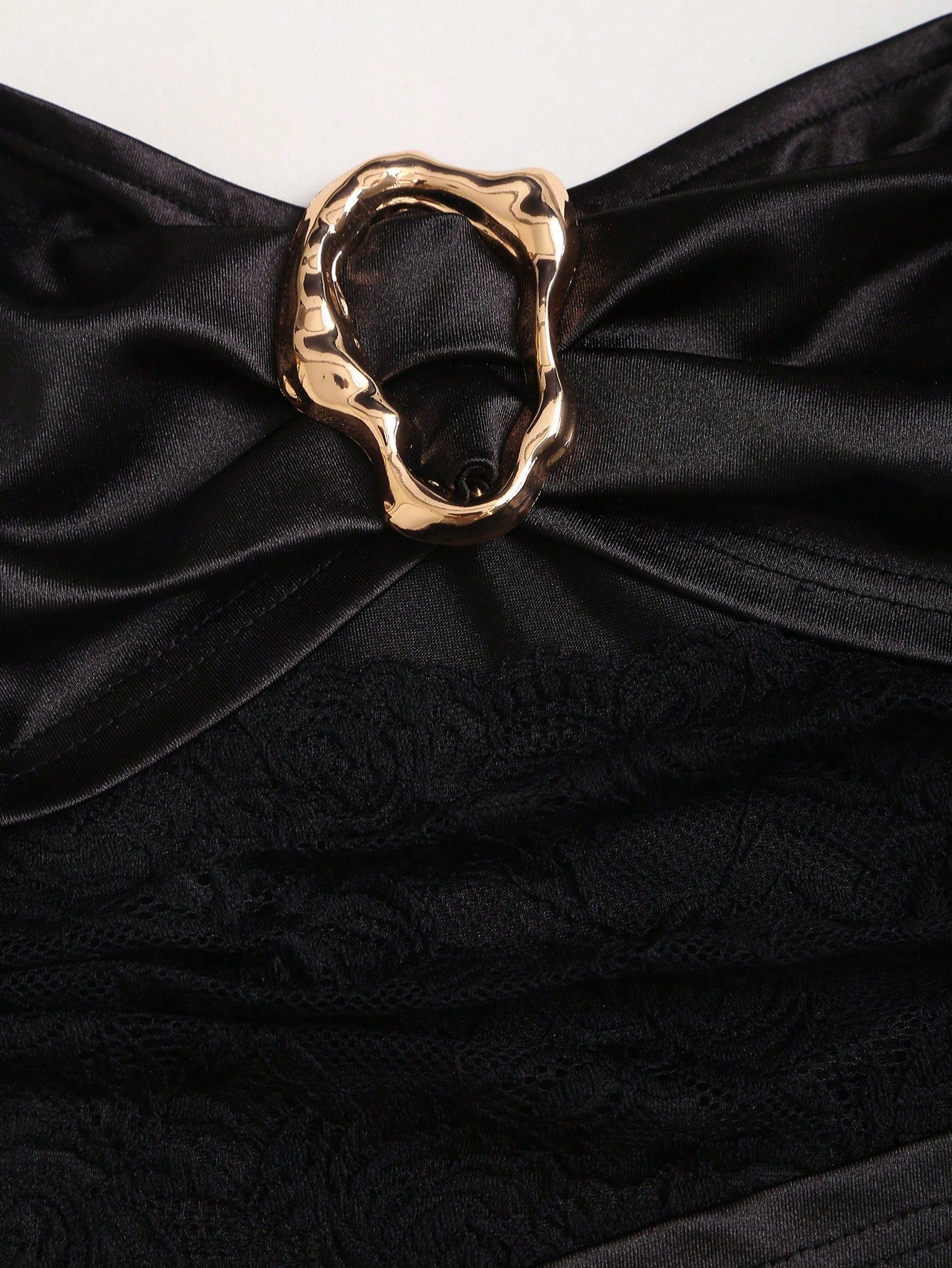 Sweetra Women's Sexy Fitted Strapless Mini Dress With Metal Buckle