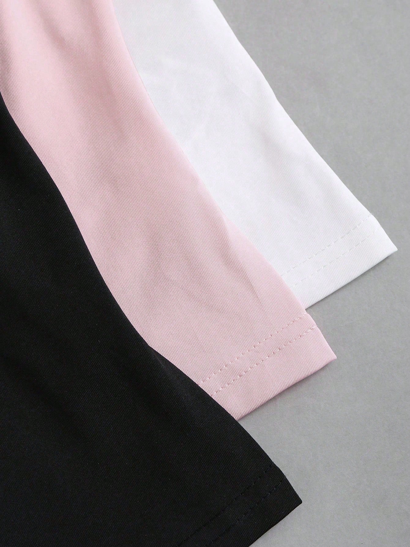 Sweetra Women Solid Color Camisole Sleeveless Top, Fashionable For Summer Pink White