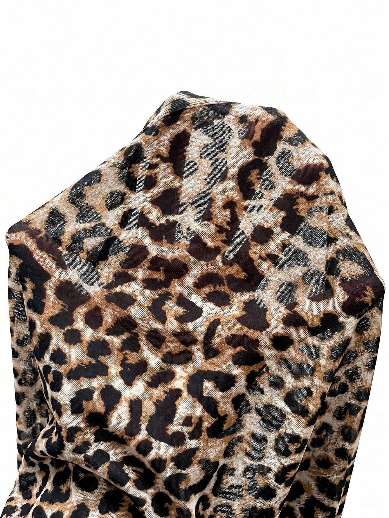 Swim Basics Plus Size Leopard Print Swimsuit Bottoms, Ultra High Waist, Ruched Tummy Control