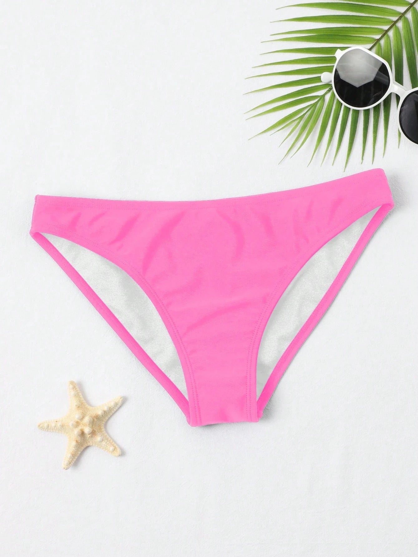 Swim Basics Summer Beach Solid Bikini Bottom