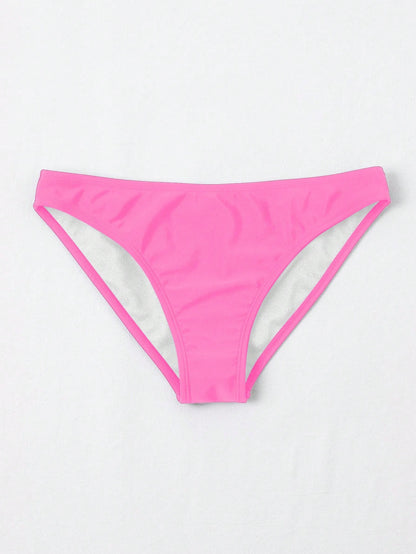 Swim Basics Summer Beach Solid Bikini Bottom