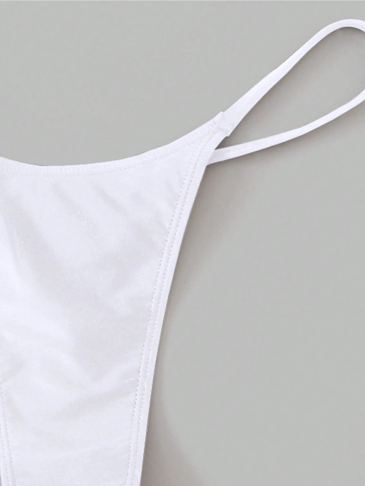 Swim Basics Summer Beach Solid Thong Bikini Bottom