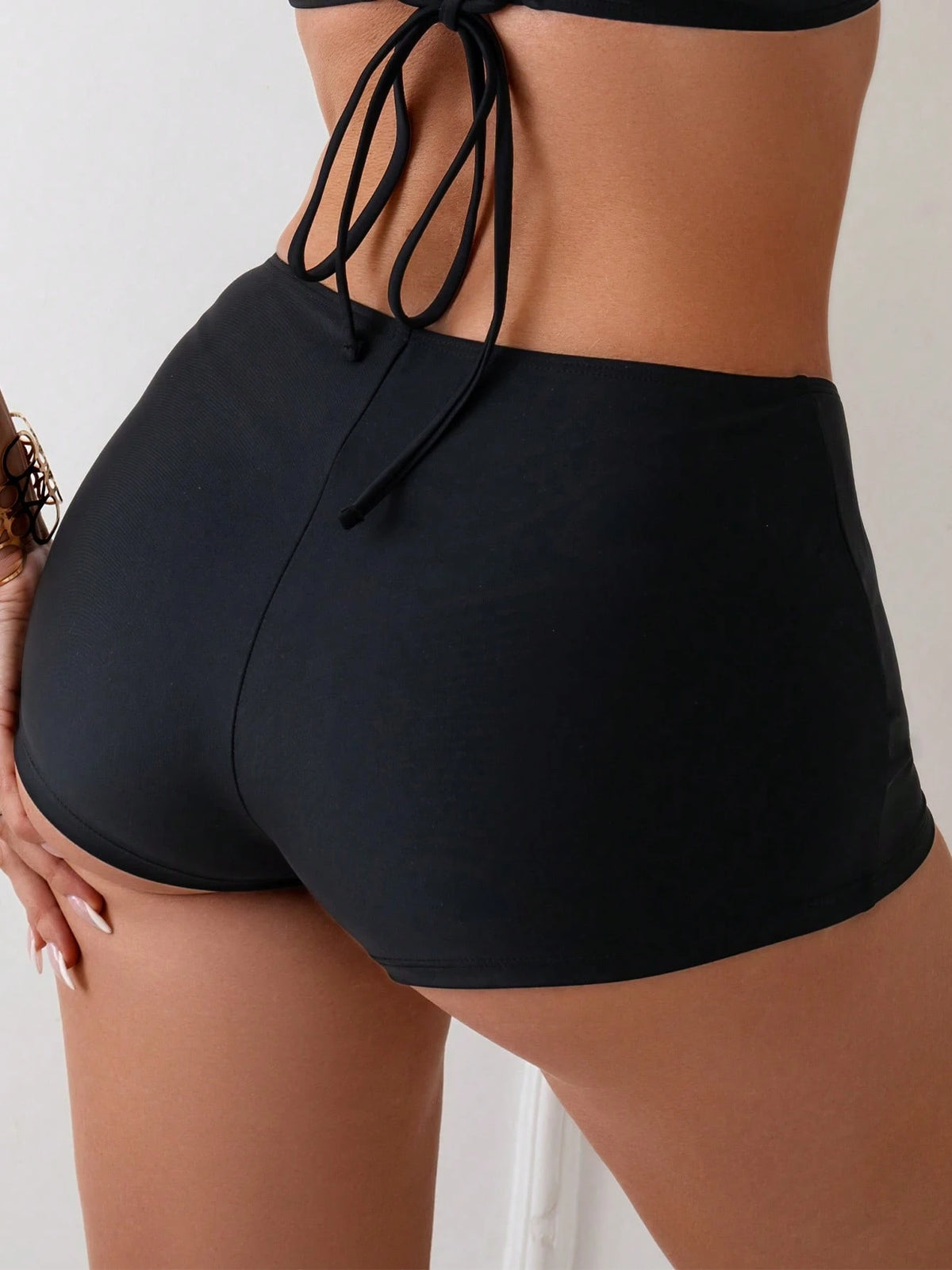 Swim Basics Summer Beach Women's Solid Color Bikini Bottoms