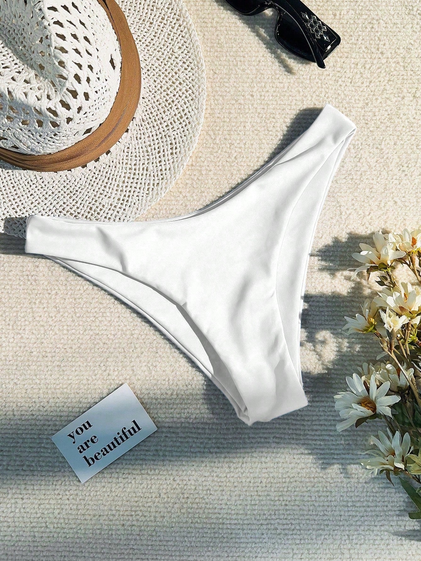 Swim Basics Women's Solid Color Bikini Bottom Swimwear