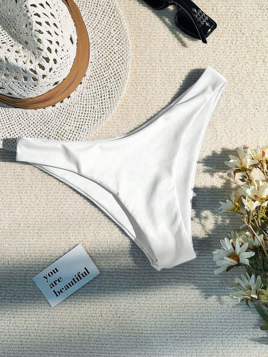 Swim Basics Women's Solid Color Bikini Bottom Swimwear