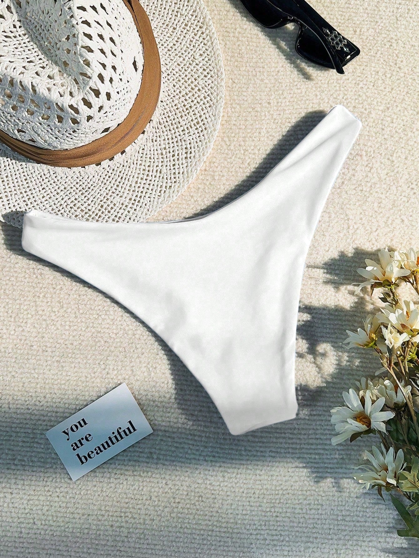 Swim Basics Women's Solid Color Bikini Bottom Swimwear