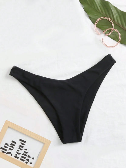 Swim Basics Women's Solid Color Bikini Bottom Swimwear