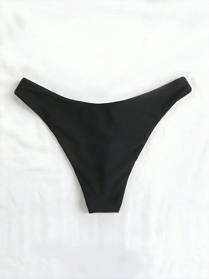Swim Basics Women's Solid Color Bikini Bottom Swimwear