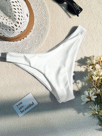 Swim Basics Women's Solid Color Bikini Bottom Swimwear