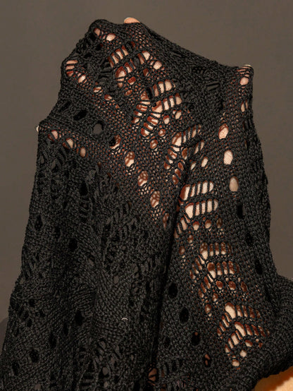 Swim Lushoire Plus Size Women Openwork Knitted Shorts, Bikini Beach Cover Up For Summer Beach Vacation