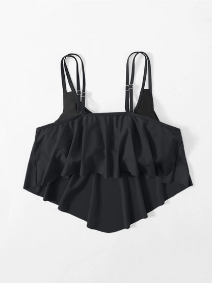 Swim Lushoire Summer Beach Plus Hanky Hem Bikini Top