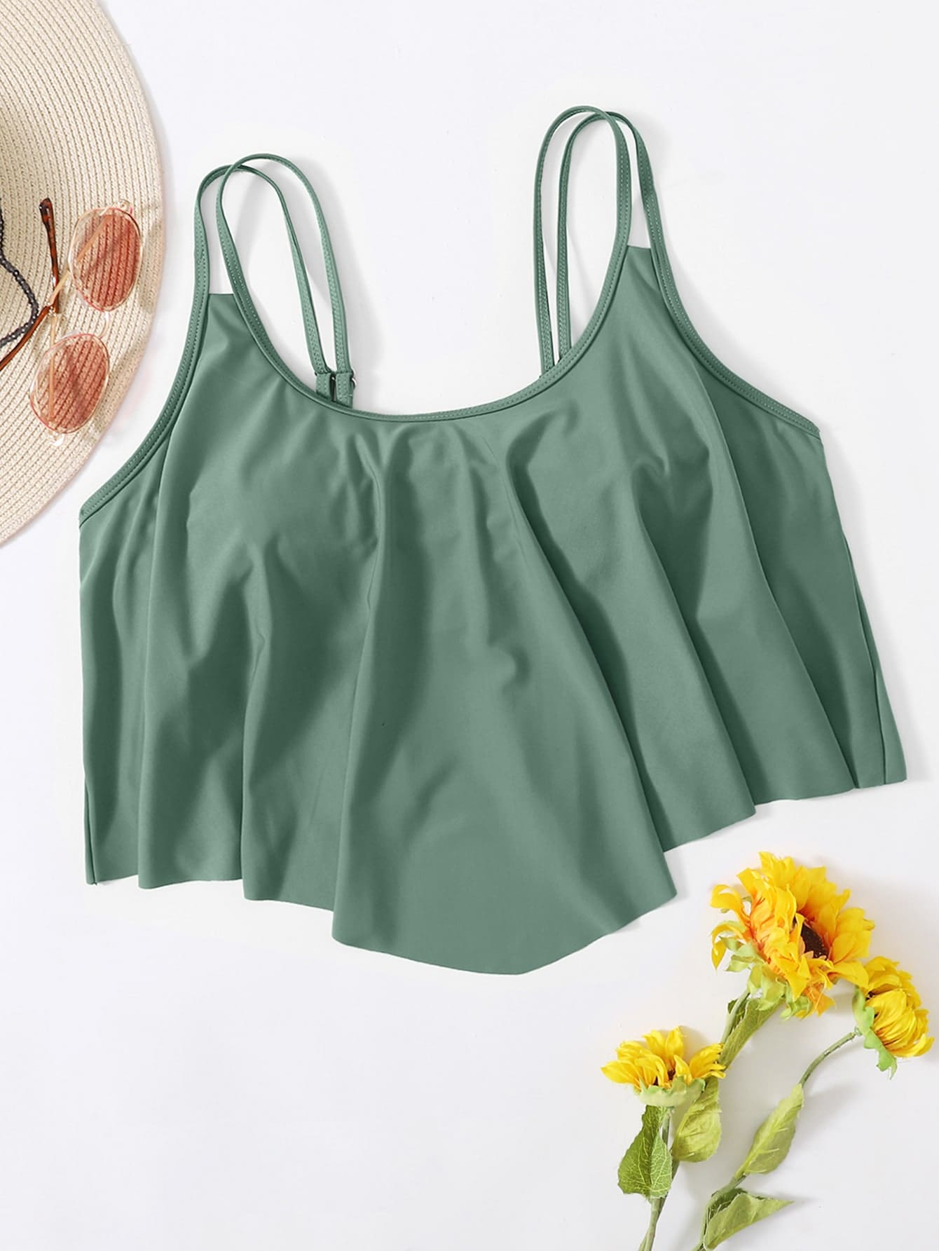 Swim Lushoire Summer Beach Plus Hanky Hem Bikini Top