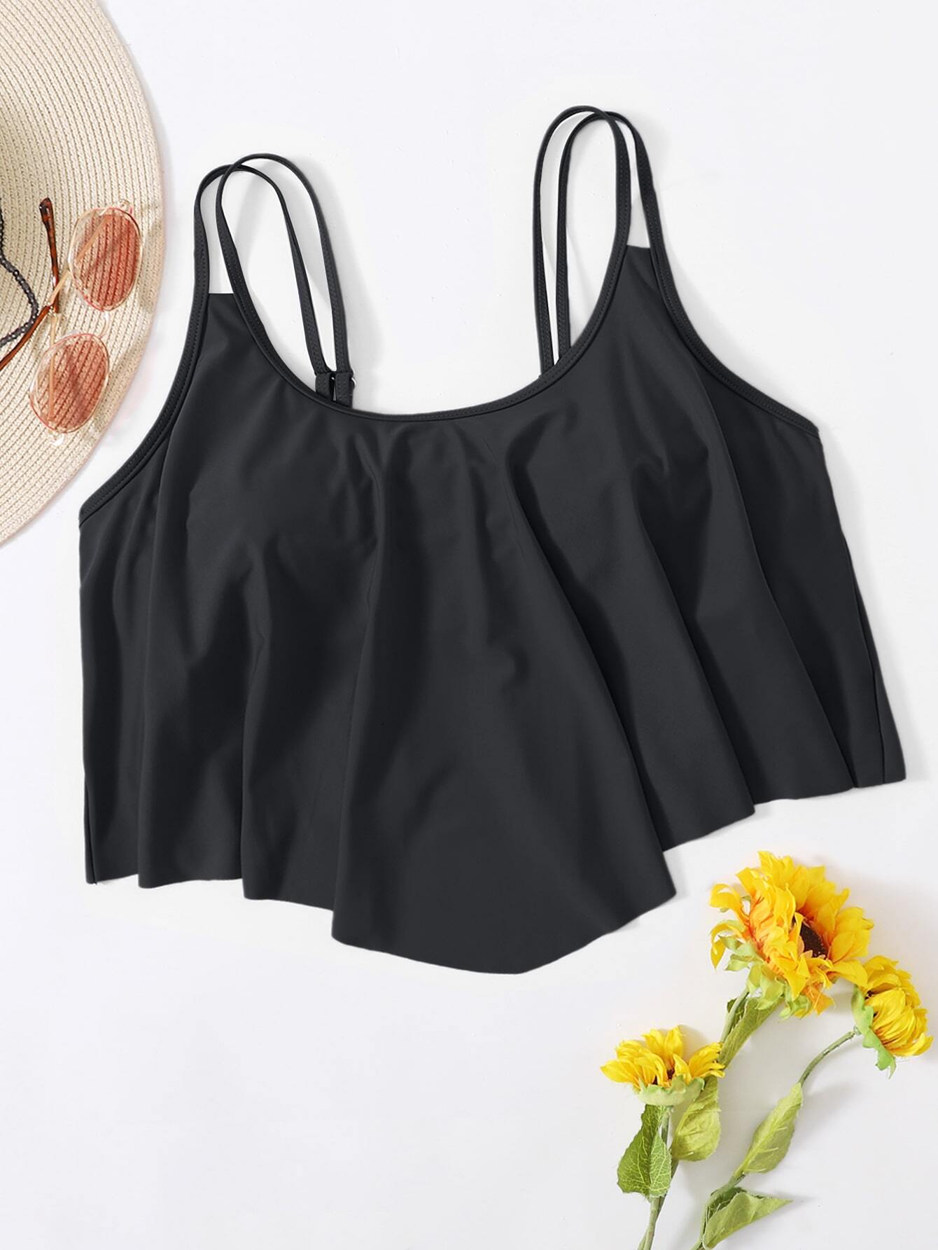 Swim Lushoire Summer Beach Plus Hanky Hem Bikini Top
