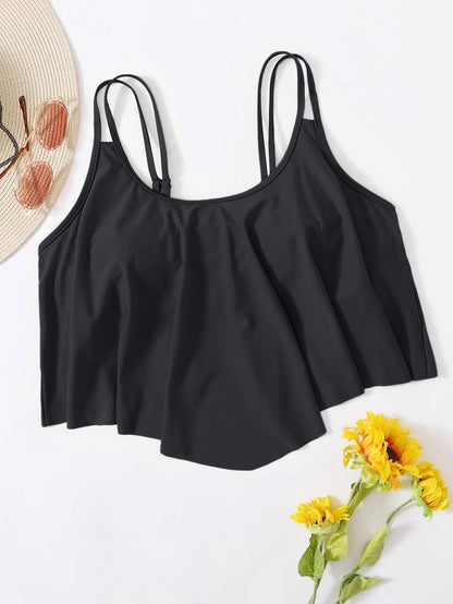 Swim Lushoire Summer Beach Plus Hanky Hem Bikini Top