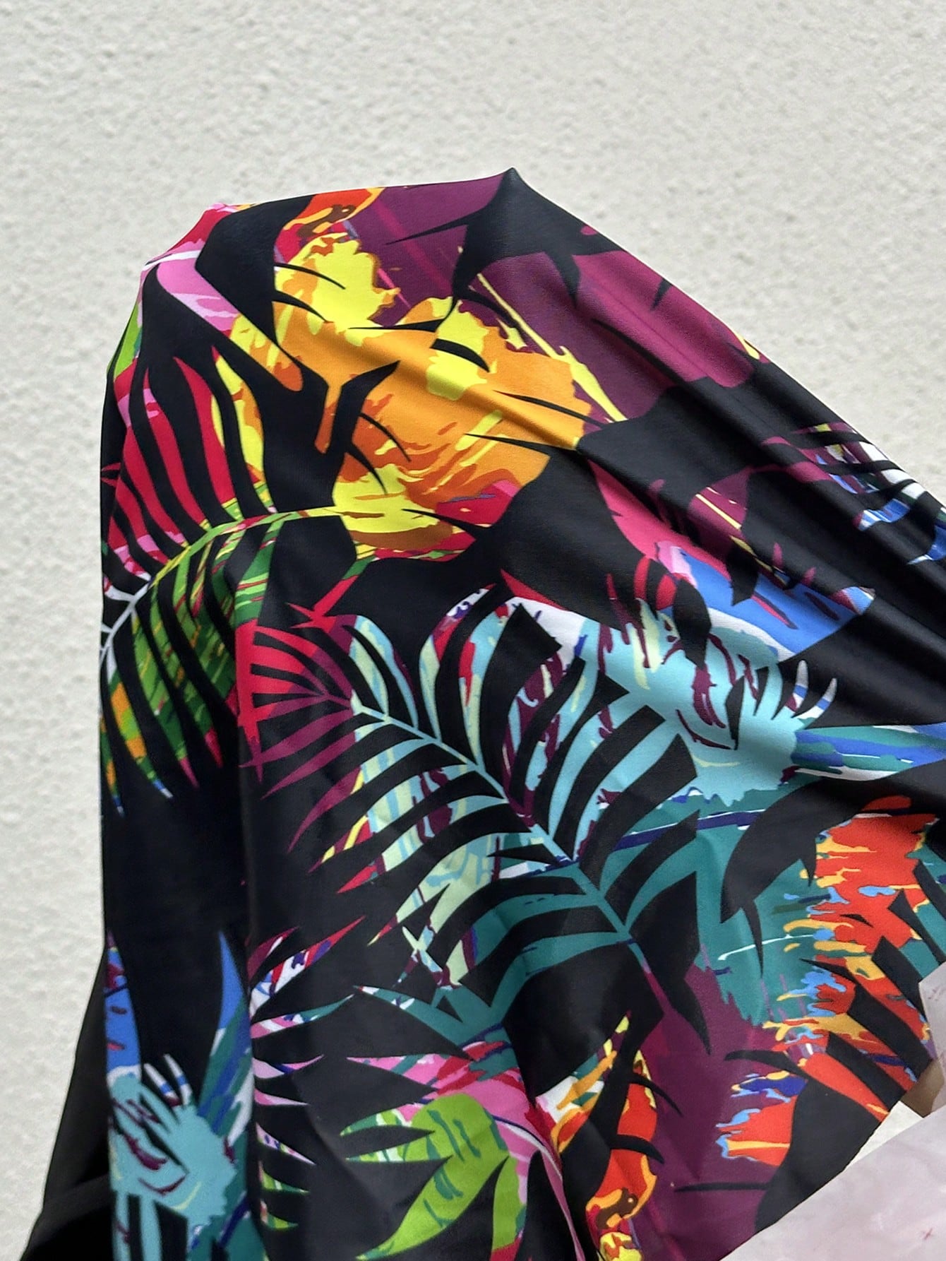 Swim Lushoire Women Tropical Print Zip-Up Tankini Swimwear Set With Board Shorts, Summer Beach