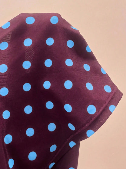 Swim Mod Plus Size Polka Dot Print Tankini Set