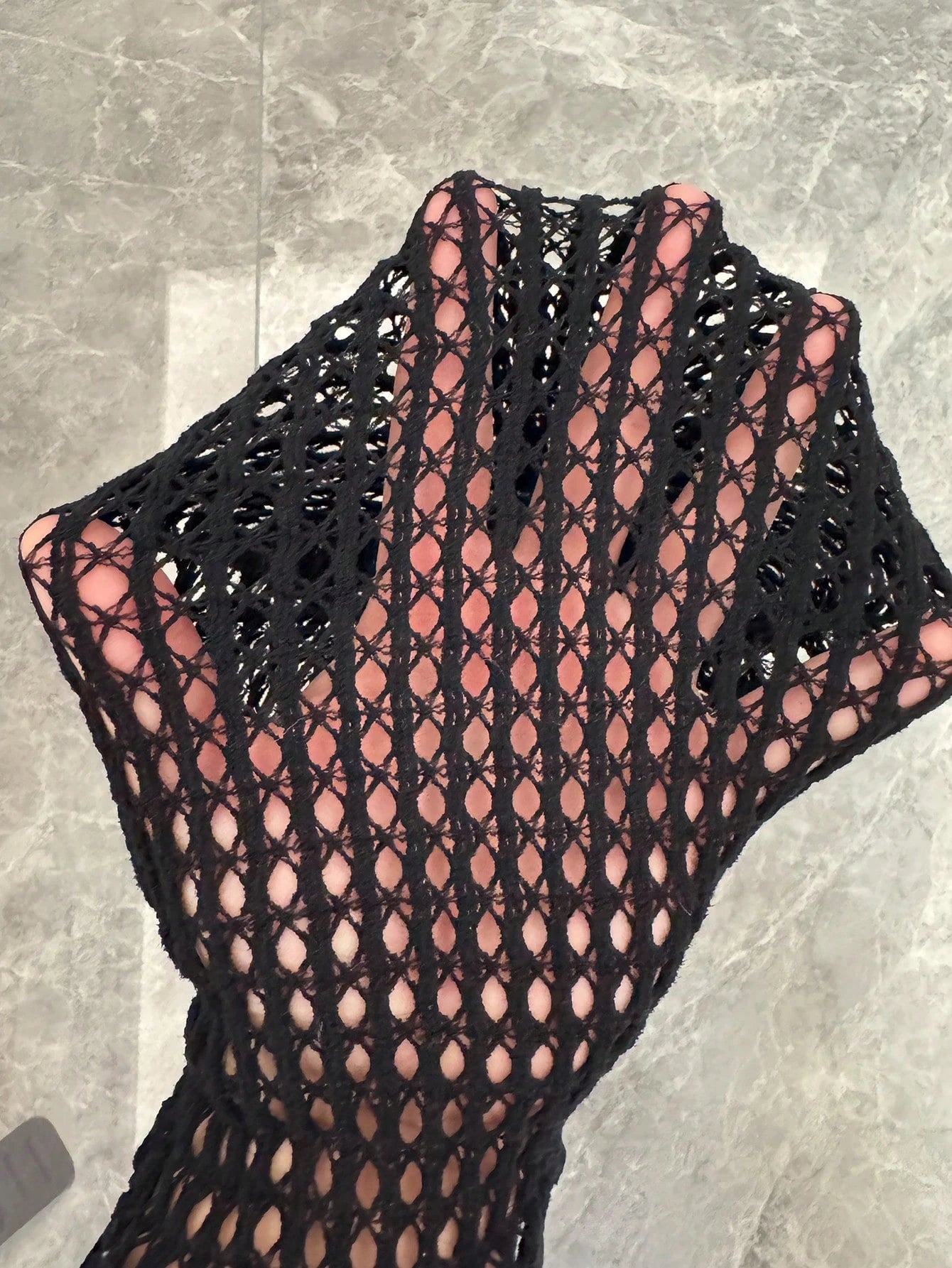 Swim SXY 2026 New Sexy & Romantic High Elasticity Knit Halter Sleeveless Black Plus Size Cover Up