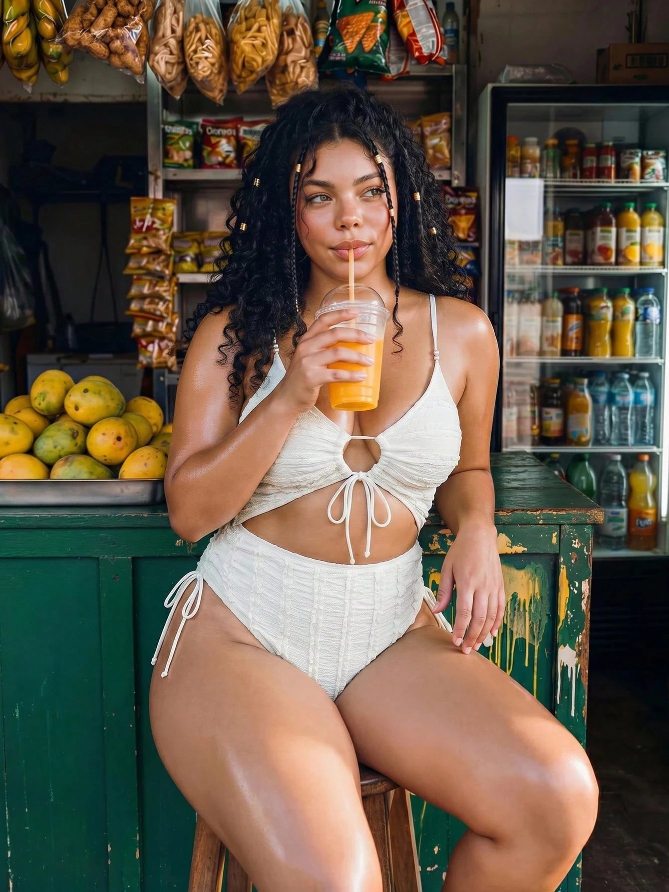 Swim Vcay 2026 New Plus Size Women White Textured Hollow Out Lace-Up One-Piece Swimsuit,Elegant Ladies Beach Swimwear,Summer Holiday Outfit,Party Dress,Vacation