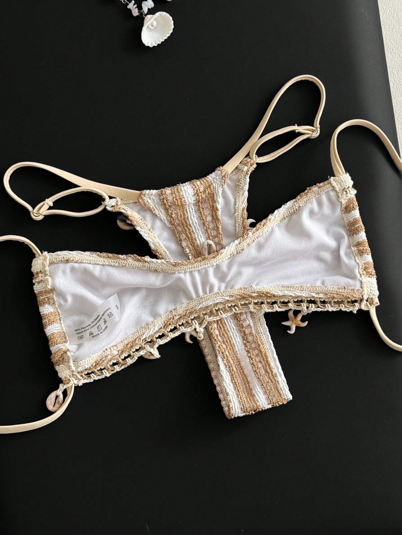 Swim Vcay 2pcs/Set Women's Colorblock Striped Fashionable Bikini, Summer 2026