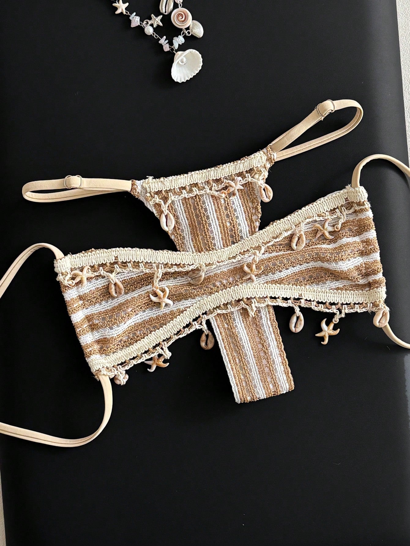 Swim Vcay 2pcs/Set Women's Colorblock Striped Fashionable Bikini, Summer 2026