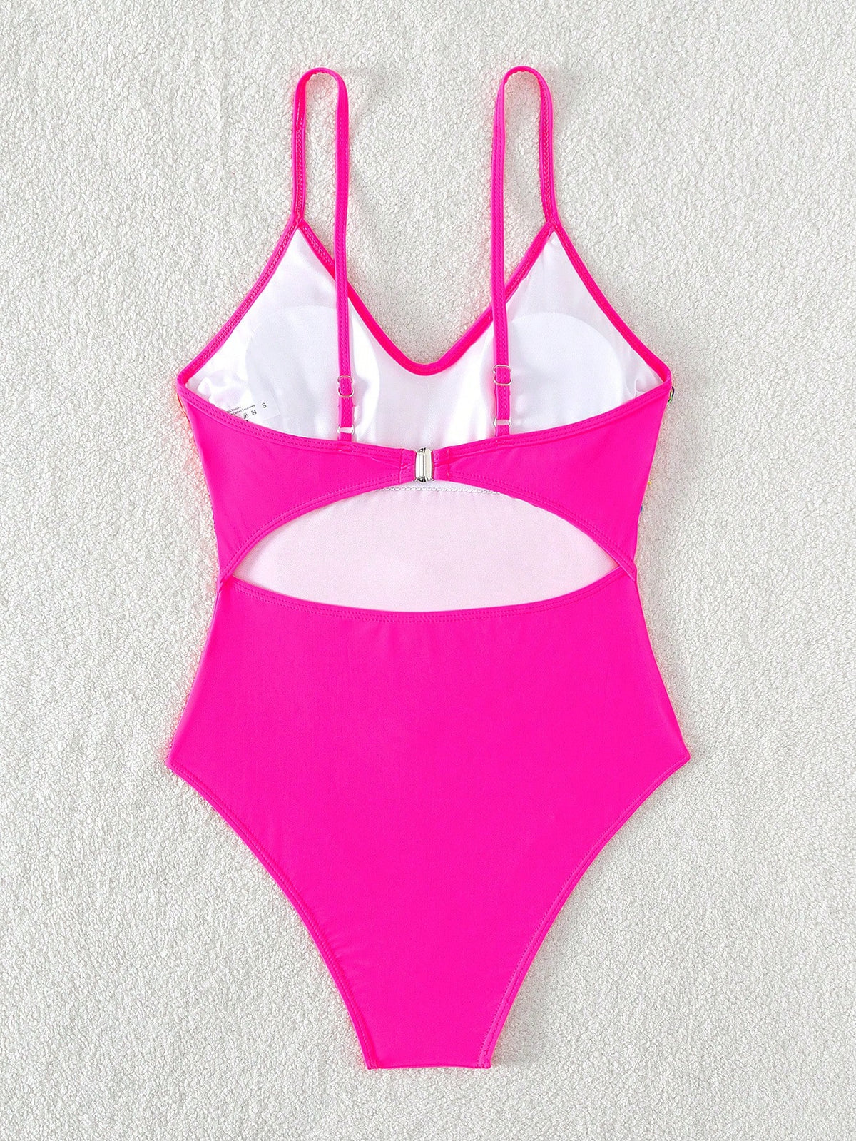 Swim Vcay Summer Beach Striped Fringe Hem One Piece Swimsuit