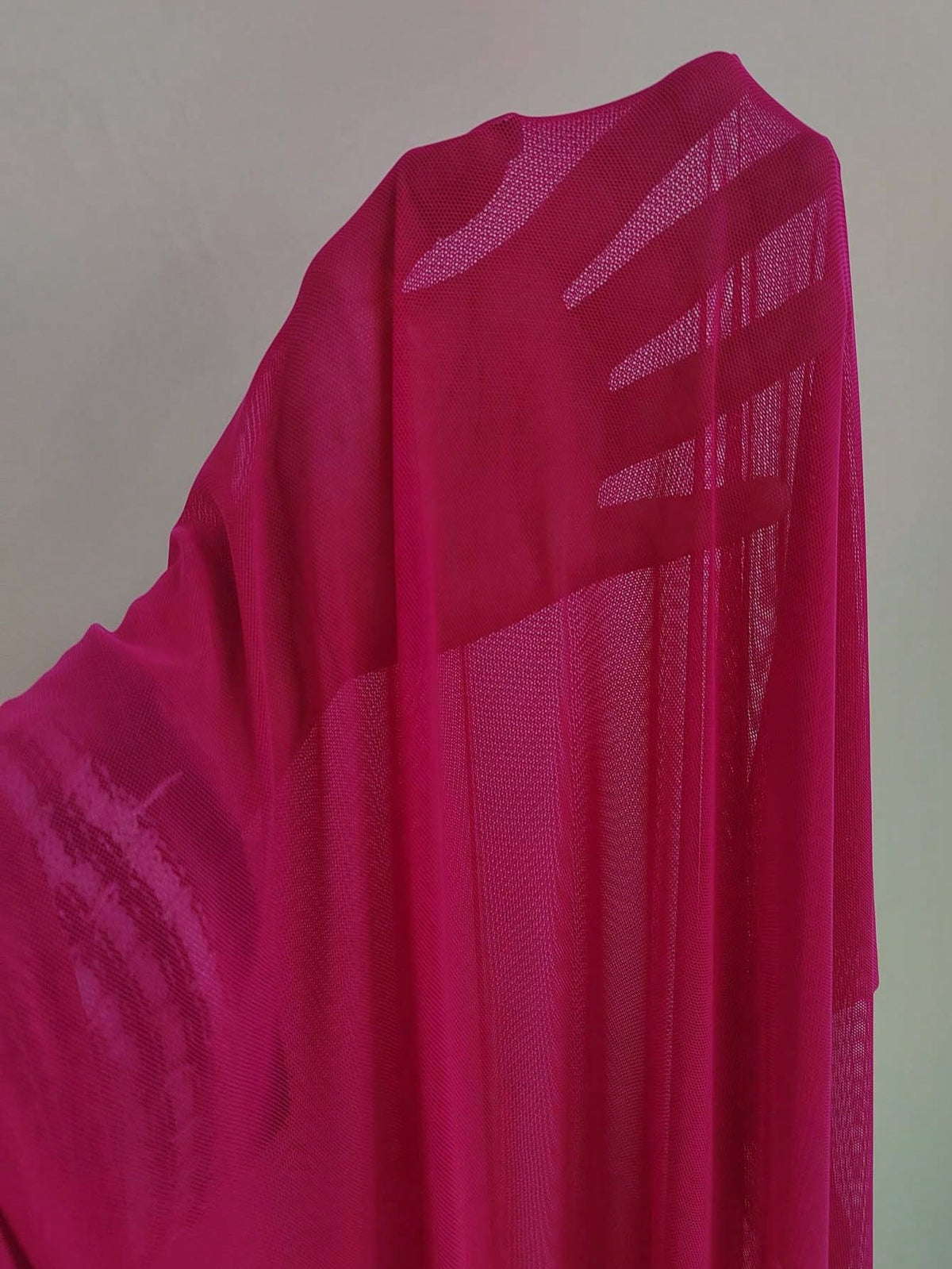 Swim Vcay Summer Beach Women's Netting Cover-Up With Waist Tie Valentine