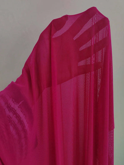 Swim Vcay Summer Beach Women's Netting Cover-Up With Waist Tie Valentine